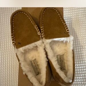 Koolaburra Tan Suede Moccasin Slippers